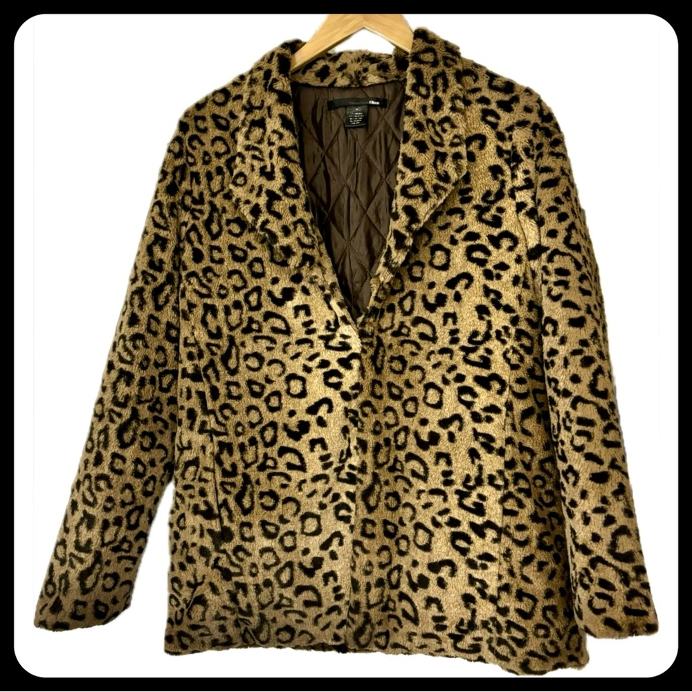 ✨ELLISON✨LUSH PLUSH LUXURY LEOPARD FAUX FUR JACKET-MEDIUM